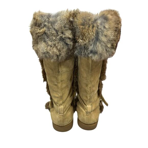 Coach Women's Deeann A7294 Tan Buckle Boot Fur trim Color: Beige Size: 9.5 - Picture 11 of 16
